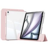 PSR Aksesuar Apple iPad Air 13 2025 M3 Kılıf Magnetik Ayrılabilen Airbagli Zore Sliding Tablet Kılıfı – Akıllı Uyandırma, Darbe Koruma, Apple Pencil Tutucu (Pembe)