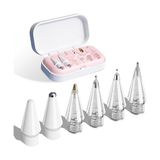 Psr Aksesuar Apple Pencil Uyumlu Yedek Kalem Uçları – 6’lı Set | Özel Taşıma Kutulu (Pembe) - Option-1