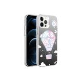 PSR aksesuar Balon Desenli Zore Silver Sert Kılıf-Balon iPhone 12 Pro ile uyumlu