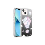 PSR aksesuar Balon Desenli Zore Silver Sert Kılıf-Balon iPhone 14 ile uyumlu