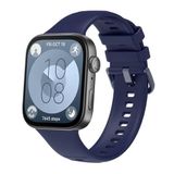 PSR aksesuar Band Serisi Klasik Kordon Silikon Strap Kayış-Lacivert Huawei Watch Fit 3 ile uyumlu
