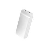 PSR aksesuar Beyaz Beyaz B-05 Hızlı Şarj Özellikli Led Göstergeli Taşınabilir Powerbank 20000mAh ile uyumlu