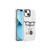 PSR aksesuar Beyaz Mermer Desenli Zore Marbello Kılıf-Beyaz iPhone 13 ile uyumlu