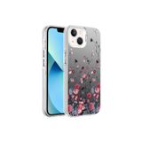 PSR aksesuar Çiçek Desenli Zore Silver Sert Kılıf-Çiçek iPhone 13 ile uyumlu