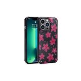 PSR aksesuar Çiçek Simli Desenli Kamera Korumalı Parlak Zore Popy Kılıf-Çiçek iPhone 12 Pro ile uyumlu