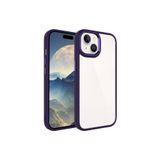 PSR aksesuar Derin Mor Zore Krom Kılıf-Derin Mor iPhone 15 Plus ile uyumlu