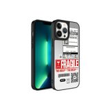 PSR aksesuar Fragile Aynalı Desenli Kamera Korumalı Parlak Zore Mirror Kılıf-Fragile iPhone 13 Pro ile uyumlu