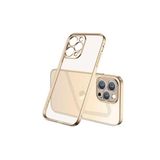 PSR aksesuar Gold Zore Mat Gbox Kılıf-Gold iPhone 13 Pro Max ile uyumlu