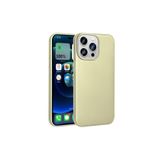 PSR aksesuar Gold Zore Premier Silikon Kılıf-Gold iPhone 15 Pro Max ile uyumlu