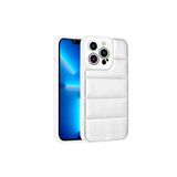 PSR aksesuar Gümüş Kamera Korumalı Airbagli Renkli Zore Seksek Kılıf-Gümüş iPhone 13 Pro Max ile uyumlu