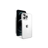 PSR aksesuar Gümüş Kamera Korumalı Renkli Çerçeveli Zore Garaj Kılıf-Gümüş iPhone 12 Pro Max ile uyumlu