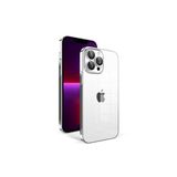 PSR aksesuar Gümüş Kamera Korumalı Renkli Çerçeveli Zore Garaj Kılıf-Gümüş iPhone 13 Pro ile uyumlu