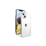 PSR aksesuar Gümüş Kamera Korumalı Renkli Çerçeveli Zore Garaj Kılıf-Gümüş iPhone 14 ile uyumlu