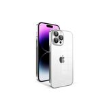 PSR aksesuar Gümüş Kamera Korumalı Renkli Çerçeveli Zore Garaj Kılıf-Gümüş iPhone 14 Pro Max ile uyumlu