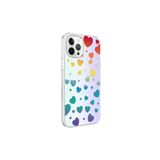 PSR aksesuar Heart No3 Zore M-Blue Desenli Kılıf-Heart No3 iPhone 12 Pro Max ile uyumlu