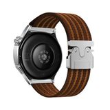 PSR Aksesuar Huawei Honor Magic 2 46mm Kordon - Zore KRD-133 22mm Naylon Kumaş Hasır Örgülü Kordon | Esnek ve Dayanıklı Akıllı Saat Kayışı (Kahverengi)