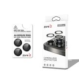 PSR Aksesuar iPhone 16 Pro Max CL-12 Premium Safir Kamera Lens Koruyucu - Anti-Reflective & Parmak İzi Bırakmayan | Kolay Takılan Tam Koruma Filmi (Siyah, iPhone 16 Pro Max)