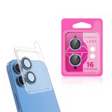 PSR Aksesuar iPhone Serisi CL-06 Kamera Lens Koruyucu – Renkli Taşlı Tasarım, Temperli Cam, Kırılma Önleyici, Toz ve Sıvı Koruması, Yüksek Çözünürlük (Açık Mavi, iPhone 16 Plus)