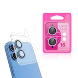 PSR Aksesuar iPhone Serisi CL-06 Kamera Lens Koruyucu – Renkli Taşlı Tasarım, Temperli Cam, Kırılma Önleyici, Toz ve Sıvı Koruması, Yüksek Çözünürlük (Açık Mavi, iPhone 16)