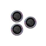 PSR Aksesuar iPhone Serisi CL-06 Kamera Lens Koruyucu – Renkli Taşlı Tasarım, Temperli Cam, Kırılma Önleyici, Toz ve Sıvı Koruması, Yüksek Çözünürlük (Colorful, iPhone 14 Pro)