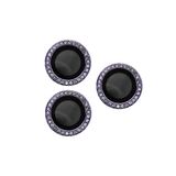 PSR Aksesuar iPhone Serisi CL-06 Kamera Lens Koruyucu – Renkli Taşlı Tasarım, Temperli Cam, Kırılma Önleyici, Toz ve Sıvı Koruması, Yüksek Çözünürlük (Derin Mor, iPhone 14 Pro Max)