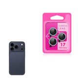PSR Aksesuar iPhone Serisi CL-06 Kamera Lens Koruyucu – Renkli Taşlı Tasarım, Temperli Cam, Kırılma Önleyici, Toz ve Sıvı Koruması, Yüksek Çözünürlük (Lacivert, iPhone 17 Pro Max)