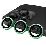PSR Aksesuar iPhone Serisi CL-07 Kamera Lens Koruyucu – Temperli Cam, Kırılma Önleyici, Toz ve Sıvı Koruması, Yüksek Çözünürlük, Parmak İzi Bırakmaz (Açık Yeşil, iPhone 14 Pro)