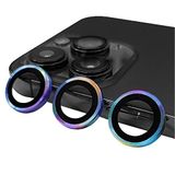 PSR Aksesuar iPhone Serisi CL-07 Kamera Lens Koruyucu – Temperli Cam, Kırılma Önleyici, Toz ve Sıvı Koruması, Yüksek Çözünürlük, Parmak İzi Bırakmaz (Colorful, iPhone 14 Pro Max)