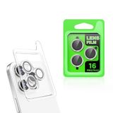 PSR Aksesuar iPhone Serisi CL-07 Kamera Lens Koruyucu – Temperli Cam, Kırılma Önleyici, Toz ve Sıvı Koruması, Yüksek Çözünürlük, Parmak İzi Bırakmaz (Gümüş, iPhone 16 Pro Max)
