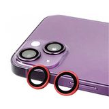 PSR Aksesuar iPhone Serisi CL-07 Kamera Lens Koruyucu – Temperli Cam, Kırılma Önleyici, Toz ve Sıvı Koruması, Yüksek Çözünürlük, Parmak İzi Bırakmaz (Kırmızı, iPhone 14 Plus)