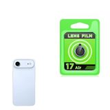 PSR Aksesuar iPhone Serisi CL-07 Kamera Lens Koruyucu – Temperli Cam, Kırılma Önleyici, Toz ve Sıvı Koruması, Yüksek Çözünürlük, Parmak İzi Bırakmaz (Mavi, iPhone 17 Air)