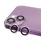 PSR Aksesuar iPhone Serisi CL-07 Kamera Lens Koruyucu – Temperli Cam, Kırılma Önleyici, Toz ve Sıvı Koruması, Yüksek Çözünürlük, Parmak İzi Bırakmaz (Mor, iPhone 14 Plus)