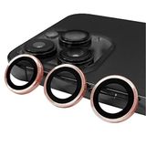 PSR Aksesuar iPhone Serisi CL-07 Kamera Lens Koruyucu – Temperli Cam, Kırılma Önleyici, Toz ve Sıvı Koruması, Yüksek Çözünürlük, Parmak İzi Bırakmaz (Rose Gold, iPhone 14 Pro)