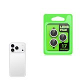 PSR Aksesuar iPhone Serisi CL-07 Kamera Lens Koruyucu – Temperli Cam, Kırılma Önleyici, Toz ve Sıvı Koruması, Yüksek Çözünürlük, Parmak İzi Bırakmaz (Titanyum-Gümüş, iPhone 17 Pro Max)