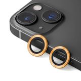 PSR Aksesuar iPhone Serisi CL-12 Premium Safir Kamera Lens Koruyucu - Anti-Reflective & Parmak İzi Bırakmayan | Kolay Takılan Tam Koruma Filmi (Turuncu, iPhone 14)