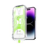 PSR Aksesuar iPhone Serisi ile Uyumlu Ekran Koruyucu - Otomatik Hizalama Özellikli | Ekstra Güçlendirilmiş | Tam Koruma Sağlayan | Pürüzsüz Lazer Kesim Premium Kırılmaz Cam (iPhone 13 Pro)