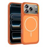 PSR Aksesuar iPhone Serisi Kılıf – M-Safe Şarj Özellikli Metal Kamera Çerçeveli Sanremo Silikon Kapak | Darbe Emici | Kablosuz Şarj Uyumlu (Turuncu, iPhone 17 Pro)