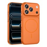 PSR Aksesuar iPhone Serisi Kılıf – M-Safe Uyumlu Kamera Korumalı Formen Kapak | Manyetik Şarj Destekli | Darbeye Dayanıklı Premium Telefon Kılıfı (Turuncu, iPhone 17 Pro)