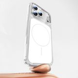 PSR Aksesuar iPhone Serisi Kılıf – M-Safe Uyumlu Şeffaf Lugano Kapak | Manyetik Şarj Destekli | Darbeye Dayanıklı İnce Premium Telefon Kılıfı (Beyaz, iPhone 17 Pro Max)