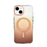 PSR Aksesuar iPhone Serisi Kılıf – M-Safe Uyumlu TorosTransparan Renk Geçişli Kapak | Manyetik Şarj Destekli | TPU Kenarlı | Şeffaf Premium Telefon Kılıfı (Gold, iPhone 13)