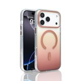 PSR Aksesuar iPhone Serisi Kılıf – M-Safe Uyumlu TorosTransparan Renk Geçişli Kapak | Manyetik Şarj Destekli | TPU Kenarlı | Şeffaf Premium Telefon Kılıfı (Gold, iPhone 17 Pro Max)