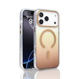 PSR Aksesuar iPhone Serisi Kılıf – M-Safe Uyumlu TorosTransparan Renk Geçişli Kapak | Manyetik Şarj Destekli | TPU Kenarlı | Şeffaf Premium Telefon Kılıfı (Gold, iPhone 17 Pro)