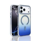 PSR Aksesuar iPhone Serisi Kılıf – M-Safe Uyumlu TorosTransparan Renk Geçişli Kapak | Manyetik Şarj Destekli | TPU Kenarlı | Şeffaf Premium Telefon Kılıfı (Mavi, iPhone 17 Pro Max)