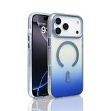 PSR Aksesuar iPhone Serisi Kılıf – M-Safe Uyumlu TorosTransparan Renk Geçişli Kapak | Manyetik Şarj Destekli | TPU Kenarlı | Şeffaf Premium Telefon Kılıfı (Mavi, iPhone 17 Pro)