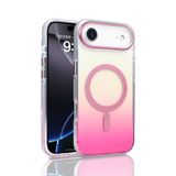 PSR Aksesuar iPhone Serisi Kılıf – M-Safe Uyumlu TorosTransparan Renk Geçişli Kapak | Manyetik Şarj Destekli | TPU Kenarlı | Şeffaf Premium Telefon Kılıfı (Rose Pembe, iPhone 17 Air)