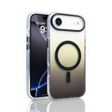 PSR Aksesuar iPhone Serisi Kılıf – M-Safe Uyumlu TorosTransparan Renk Geçişli Kapak | Manyetik Şarj Destekli | TPU Kenarlı | Şeffaf Premium Telefon Kılıfı (Siyah, iPhone 17 Air)