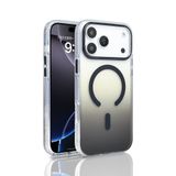 PSR Aksesuar iPhone Serisi Kılıf – M-Safe Uyumlu TorosTransparan Renk Geçişli Kapak | Manyetik Şarj Destekli | TPU Kenarlı | Şeffaf Premium Telefon Kılıfı (Siyah, iPhone 17 Pro Max)