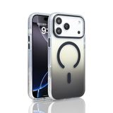 PSR Aksesuar iPhone Serisi Kılıf – M-Safe Uyumlu TorosTransparan Renk Geçişli Kapak | Manyetik Şarj Destekli | TPU Kenarlı | Şeffaf Premium Telefon Kılıfı (Siyah, iPhone 17 Pro)
