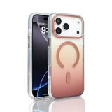 PSR Aksesuar iPhone Serisi Kılıf – M-Safe Uyumlu TorosTransparan Renk Geçişli Kapak | Manyetik Şarj Destekli | TPU Kenarlı | Şeffaf Premium Telefon Kılıfı (Turuncu, iPhone 17 Pro)
