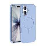 PSR Aksesuar iPhone Serisi M-Safe Şarj Özellikli Edi Silikon Kapak - Metal Kamera Çerçeveli | Yumuşak Dokulu Telefon Kılıfı (Açık Mavi, iPhone 17)